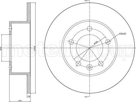 Cifam 800-1287C - Disc frana aaoparts.ro