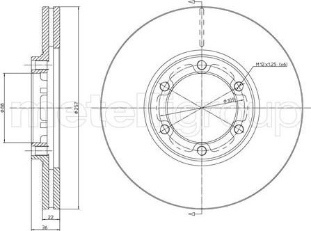 Cifam 800-351 - Disc frana aaoparts.ro