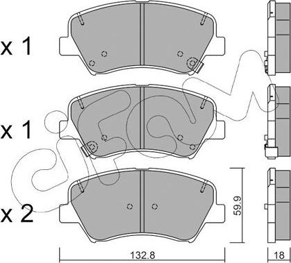 Cifam 822-944-0 - Set placute frana,frana disc aaoparts.ro
