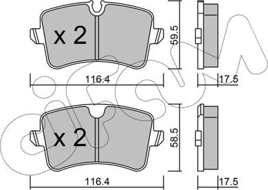 Cifam 822-955-0 - Set placute frana,frana disc aaoparts.ro