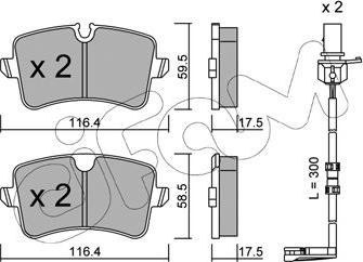 Cifam 822-955-1K - Set placute frana,frana disc aaoparts.ro