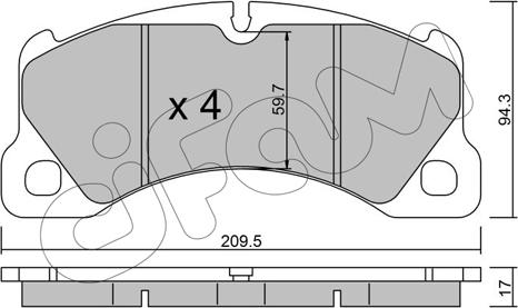 FMSI-VERBAND 8860D1349 - Set placute frana,frana disc aaoparts.ro