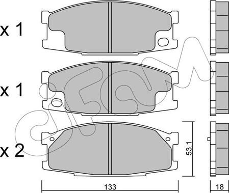 Cifam 822-909-0 - Set placute frana,frana disc aaoparts.ro
