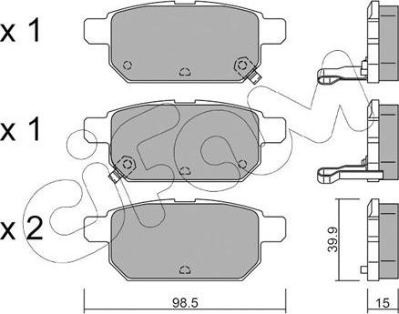 Cifam 822-915-0 - Set placute frana,frana disc aaoparts.ro
