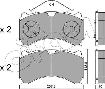 Cifam 822-935-0 - Set placute frana,frana disc aaoparts.ro