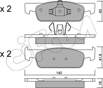 Cifam 822-975-0 - Set placute frana,frana disc aaoparts.ro