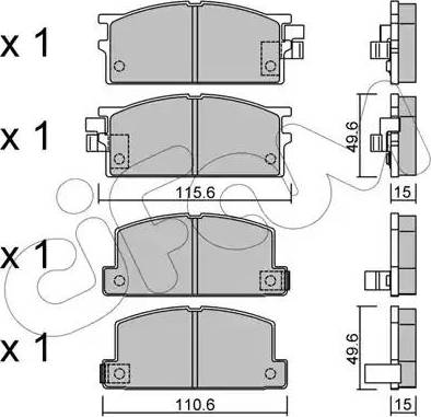 Cifam 822-466-0 - Set placute frana,frana disc aaoparts.ro