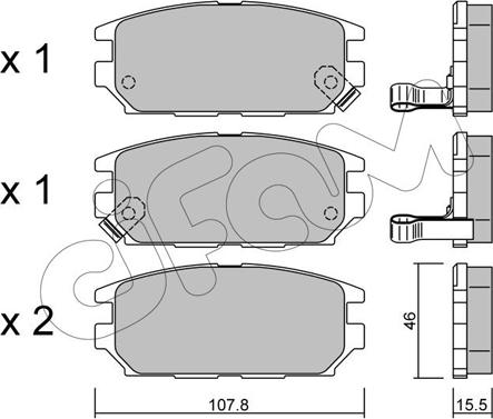 Cifam 822-483-0 - Set placute frana,frana disc aaoparts.ro