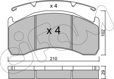 Cifam 822-592-0 - Set placute frana,frana disc aaoparts.ro