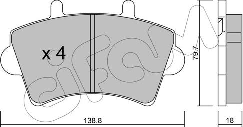 Cifam 822-545-0 - Set placute frana,frana disc aaoparts.ro