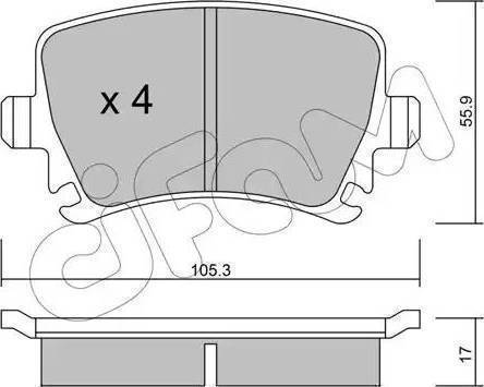 Magneti Marelli 363700201377 - Set placute frana,frana disc aaoparts.ro