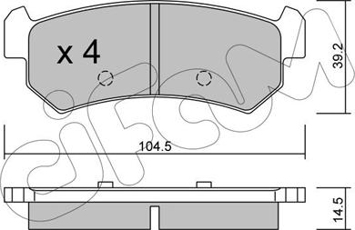Cifam 822-511-0 - Set placute frana,frana disc aaoparts.ro