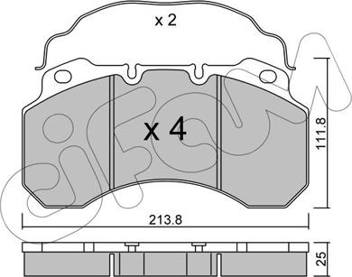 Cifam 822-588-0 - Set placute frana,frana disc aaoparts.ro