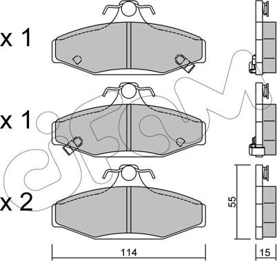 Cifam 822-520-0 - Set placute frana,frana disc aaoparts.ro