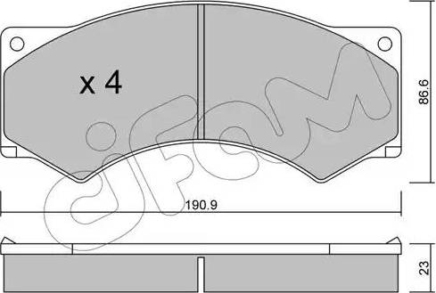 Cifam 822-579-0 - Set placute frana,frana disc aaoparts.ro