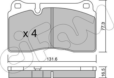 Cifam 822-659-0 - Set placute frana,frana disc aaoparts.ro
