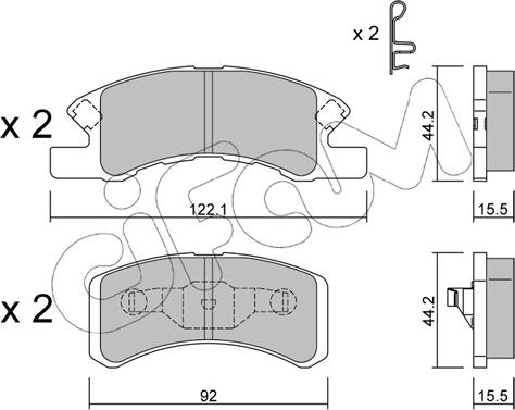 Cifam 822-605-0 - Set placute frana,frana disc aaoparts.ro