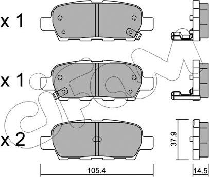 Cifam 822-612-0 - Set placute frana,frana disc aaoparts.ro