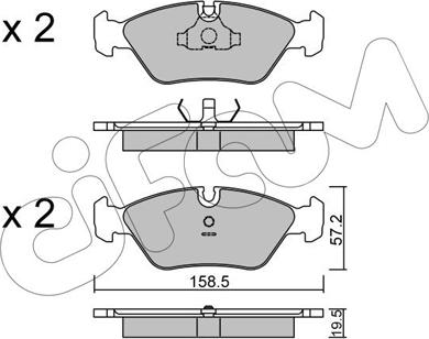 Cifam 822-091-0 - Set placute frana,frana disc aaoparts.ro