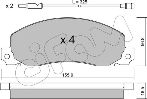 Cifam 822-098-0 - Set placute frana,frana disc aaoparts.ro