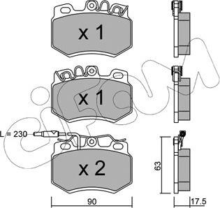 Cifam 822-049-1 - Set placute frana,frana disc aaoparts.ro