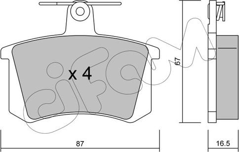 Cifam 822-048-0 - Set placute frana,frana disc aaoparts.ro