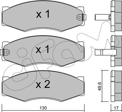 Cifam 822-066-1 - Set placute frana,frana disc aaoparts.ro