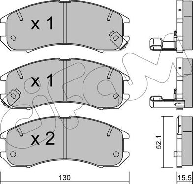 Cifam 822-068-0 - Set placute frana,frana disc aaoparts.ro