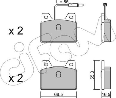 Cifam 822-084-0 - Set placute frana,frana disc aaoparts.ro