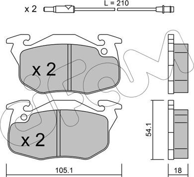Cifam 822-037-0 - Set placute frana,frana disc aaoparts.ro