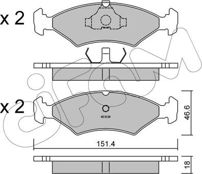 Cifam 822-029-0 - Set placute frana,frana disc aaoparts.ro