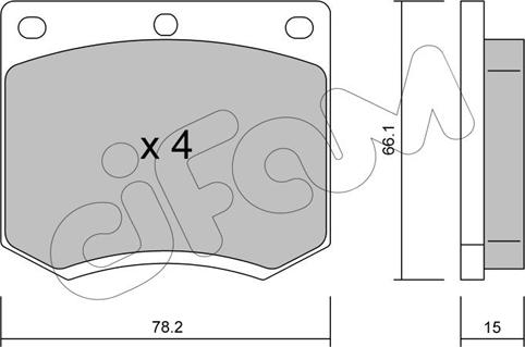 Cifam 822-023-0 - Set placute frana,frana disc aaoparts.ro