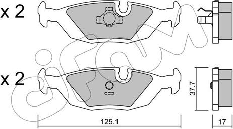 Cifam 822-070-1 - Set placute frana,frana disc aaoparts.ro