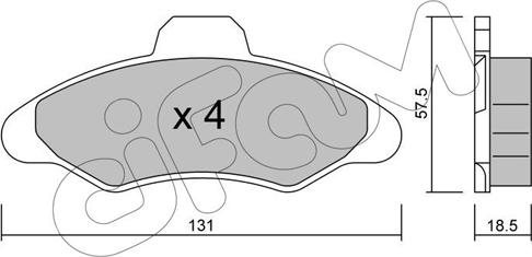 Cifam 822-071-0 - Set placute frana,frana disc aaoparts.ro