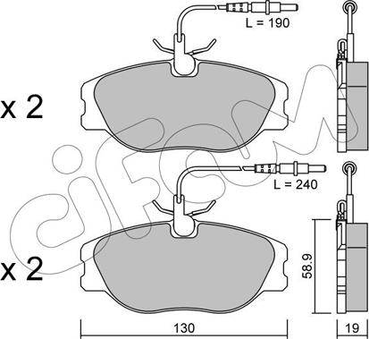 Cifam 822-072-3 - Set placute frana,frana disc aaoparts.ro