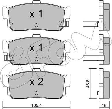 Cifam 822-193-1 - Set placute frana,frana disc aaoparts.ro