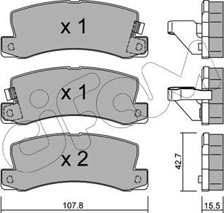 Cifam 822-161-0 - Set placute frana,frana disc aaoparts.ro