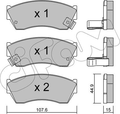 Cifam 822-168-0 - Set placute frana,frana disc aaoparts.ro