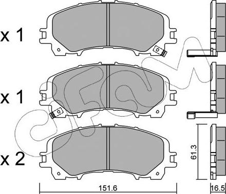 Cifam 822-1082-0 - Set placute frana,frana disc aaoparts.ro