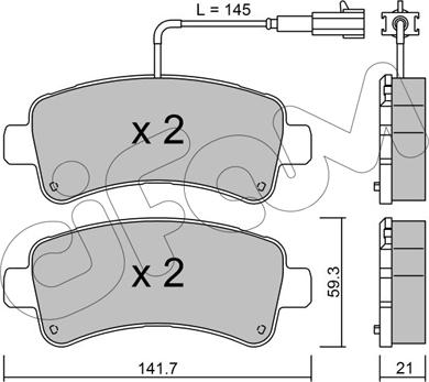Cifam 822-1033-0 - Set placute frana,frana disc aaoparts.ro