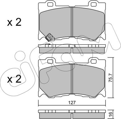 Cifam 822-1029-0 - Set placute frana,frana disc aaoparts.ro