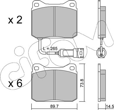 Cifam 822-1149-0 - Set placute frana,frana disc aaoparts.ro