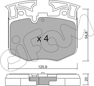 Cifam 822-1146-0 - Set placute frana,frana disc aaoparts.ro