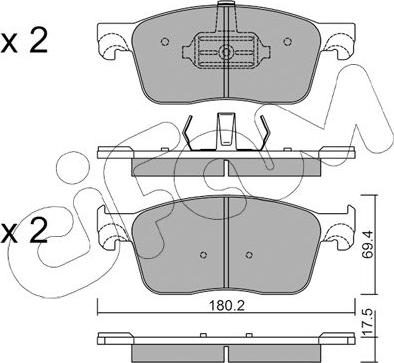 Cifam 822-1107-0 - Set placute frana,frana disc aaoparts.ro