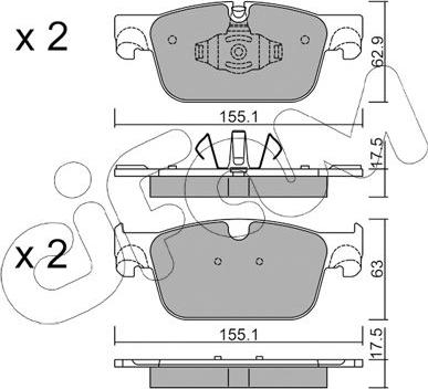 Cifam 822-1119-0 - Set placute frana,frana disc aaoparts.ro
