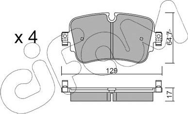 Cifam 822-1130-0 - Set placute frana,frana disc aaoparts.ro