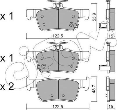 Cifam 822-1131-0 - Set placute frana,frana disc aaoparts.ro