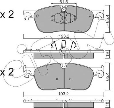 Cifam 822-1123-0 - Set placute frana,frana disc aaoparts.ro