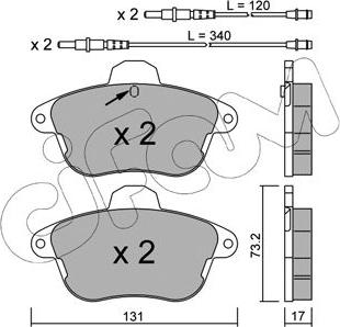 Cifam 822-184-1 - Set placute frana,frana disc aaoparts.ro
