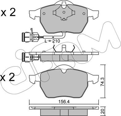 Cifam 822-181-0 - Set placute frana,frana disc aaoparts.ro